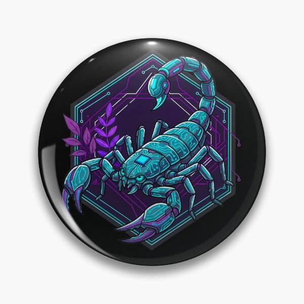 Item preview, Cybernetic Mecha Scorpion - Futuristic Sci-Fi Circuitry Graphic designed and sold by AbulailArt.