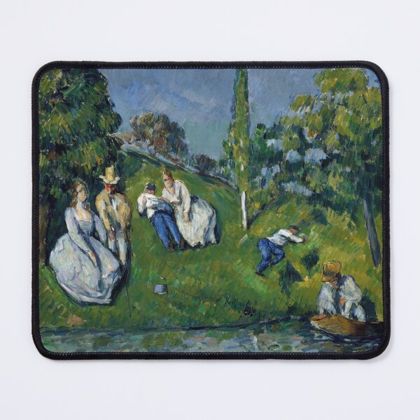 Item preview, The Pond by Paul Cézanne: Post Impressionist Riverside Leisure Art Print designed and sold by artofuniverse.