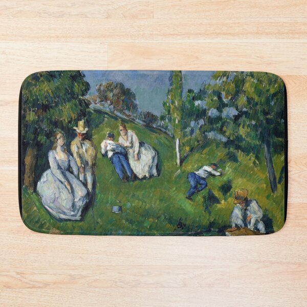Item preview, The Pond by Paul Cézanne: Post Impressionist Riverside Leisure Art Print designed and sold by artofuniverse.