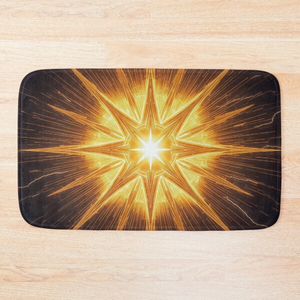 Item preview, Energy Boosting Radiant Solar Starburst – Golden Sacred Energy Explosion Geometry designed and sold by ArtivaNest.