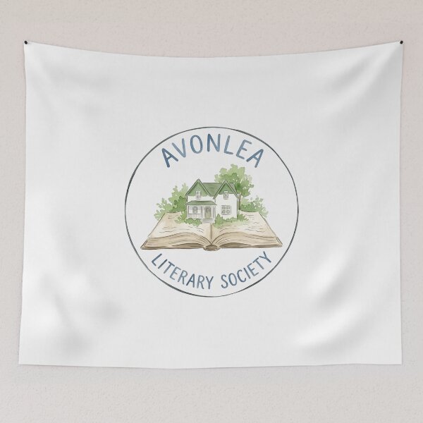Aperçu de l'œuvre Société littéraire d'Avonlea Logo de la maison du livre Anne… la maison aux pignons verts créée et vendue par Fenay Designs.