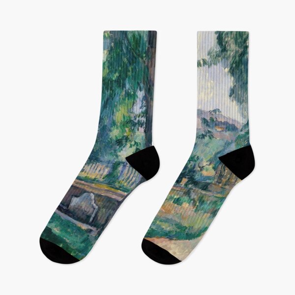 Item preview, The Pool at Jas De Bouffan by Paul Cézanne: Serene Landscape Poster designed and sold by artofuniverse.
