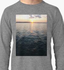 Sea, Water, Sunset, Reflection, #Sea, #Water, #Sunset, #Reflection Lightweight Sweatshirt