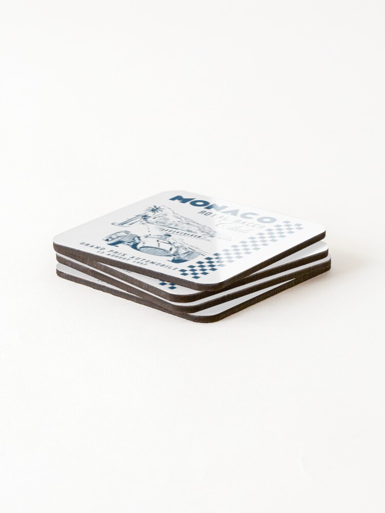 Thumbnail 4 of 5, Coasters (Set of 4), Monaco Racing Club designed and sold by DM9Designs.