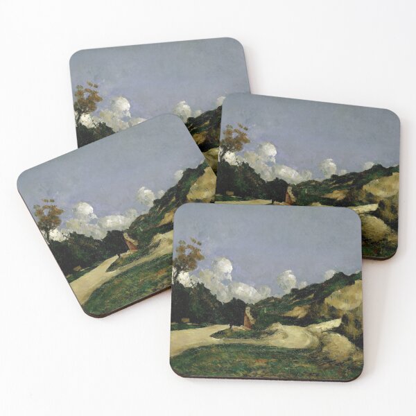 Item preview, The Road by Paul Cézanne: Post Impressionist Landscape Wall Art Print designed and sold by artofuniverse.