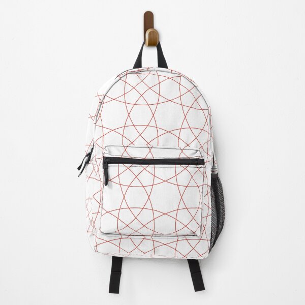Item preview, Red Abstract Interlaced Geometric Waves Pattern designed and sold by SurfaceLab.