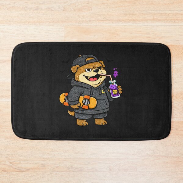 Item preview, Vampire Skater Bulldog – Funny Halloween Bulldog Mascot Cartoon designed and sold by ColorSplash123.
