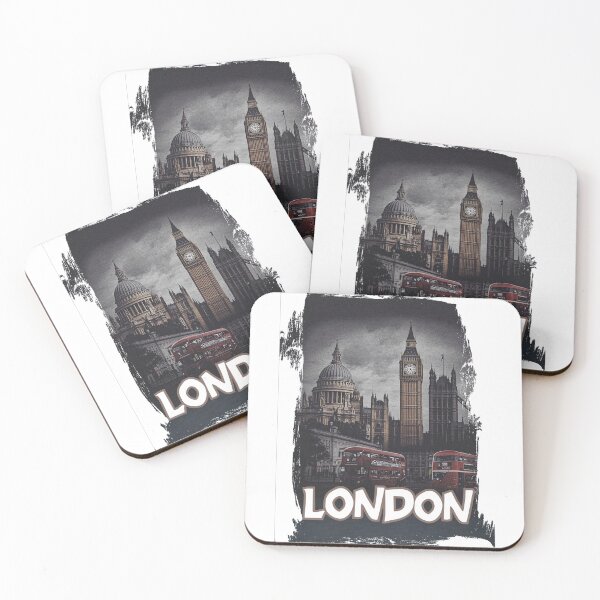 Item preview, London Bus Print designed and sold by TheThriftyBrit.