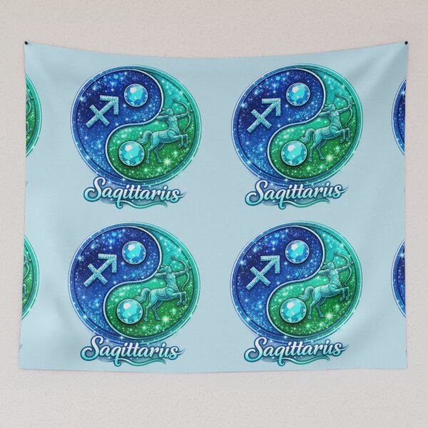 Item preview, Sagittarius Zodiac starsign, inside an yin-yang ,Nov 22–Dec 21 designed and sold by FireOrchid.