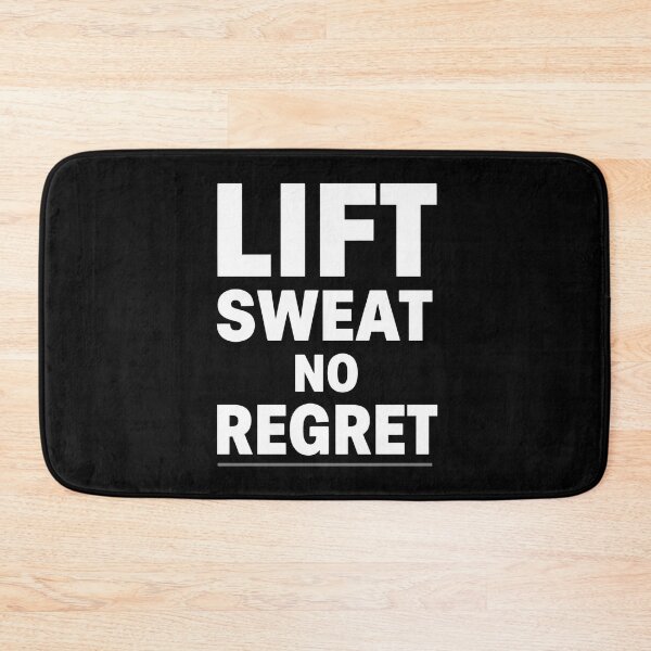 Item preview, Lift Sweat No Regret Gym Motivation Quote designed and sold by Katzpy.