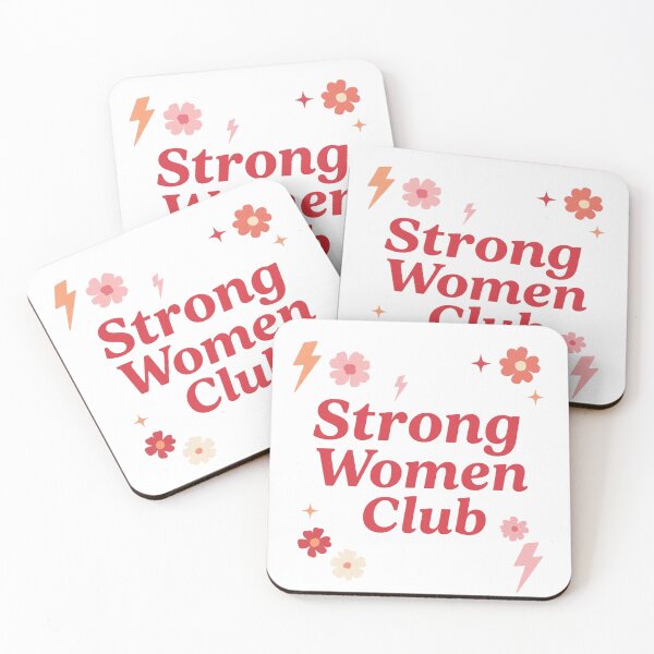 Item preview, Strong Women Club Retro Groovy Floral - Empowerment Quote designed and sold by Unsololugar.