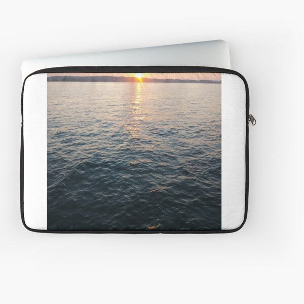 Sea, Water, Sunset, Reflection, #Sea, #Water, #Sunset, #Reflection Laptop Sleeve