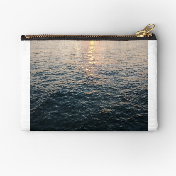 Sea, Water, Sunset, Reflection, #Sea, #Water, #Sunset, #Reflection Zipper Pouch