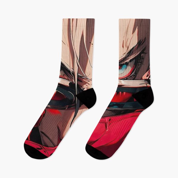 Item preview, Crimson Focus – Intense Anime Portrait designed and sold by Dyan4.