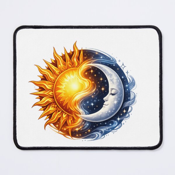 Item preview, Sun and Moon Balance Celestial Yin Yang – Cosmic Spiritual Sun Moon Harmony Design designed and sold by ArtWaveStudio8.