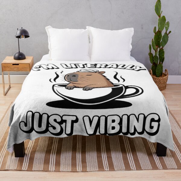 Item preview, Cute Teal Floral Capybara Teacup Just Vibing Sticker designed and sold by Mr-wow.