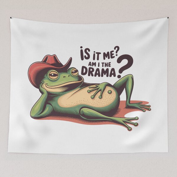 Item preview, Funny Cowboy Frog designed and sold by KrisGraphic45.