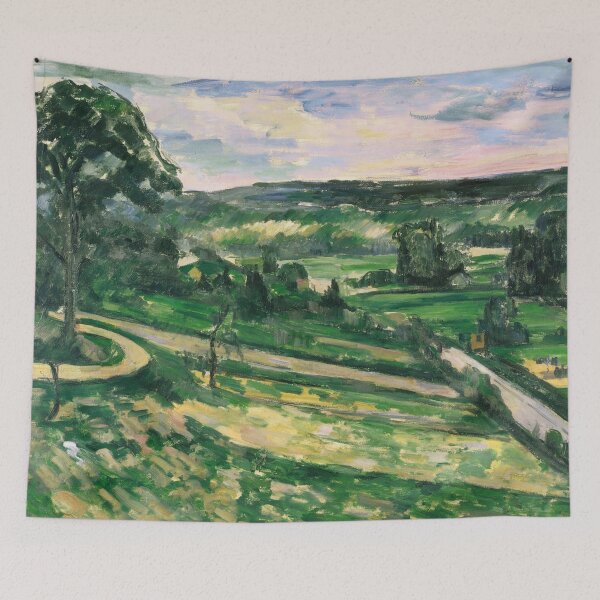 Item preview, The Tree By the Bend by Paul Cézanne: Post Impressionist Landscape Print designed and sold by artofuniverse.