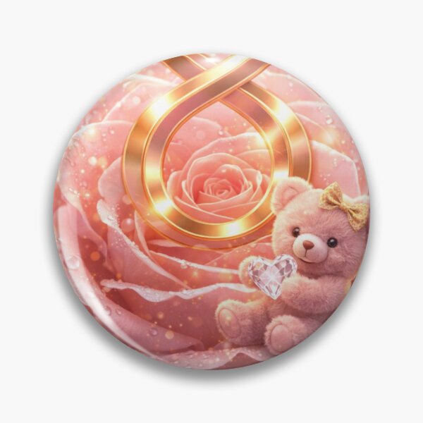 Item preview, Happy International Women's Day: Pink Teddy Bear and Rose designed and sold by Dreamy Armine Art.