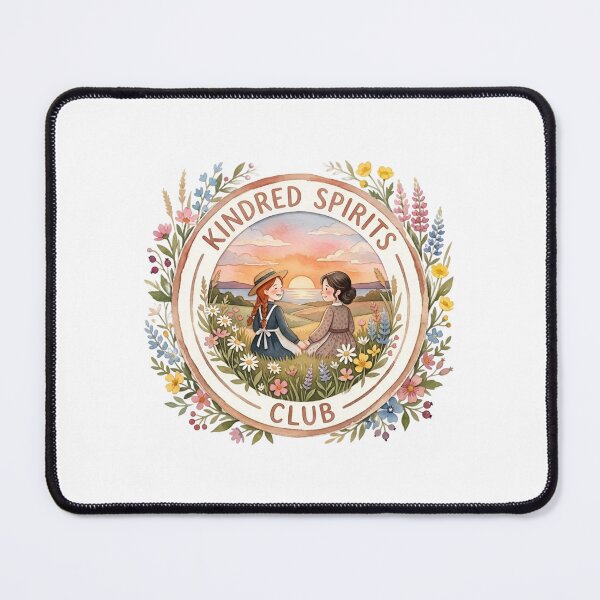 Item preview, Kindred Spirits Club Anne and Diana Best Friends Floral Watercolor designed and sold by Fenay Designs.