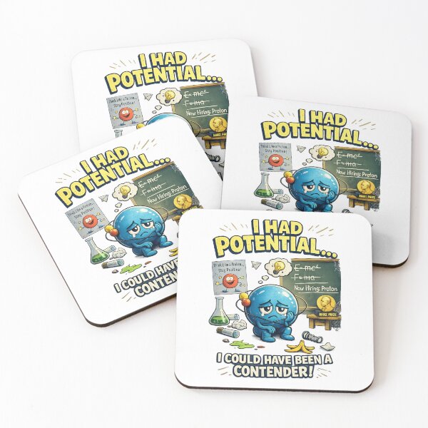 Item preview, Funny Physics Electron Joke – I Had Potential Science Pun designed and sold by madebysiwa.