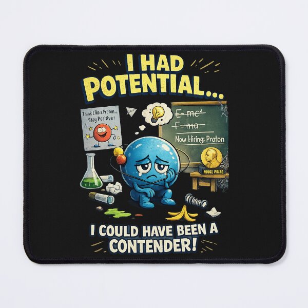 Item preview, Funny Physics Electron Joke – I Had Potential Science Pun designed and sold by madebysiwa.