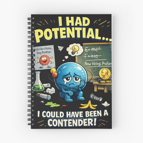 Item preview, Funny Physics Electron Joke – I Had Potential Science Pun designed and sold by madebysiwa.