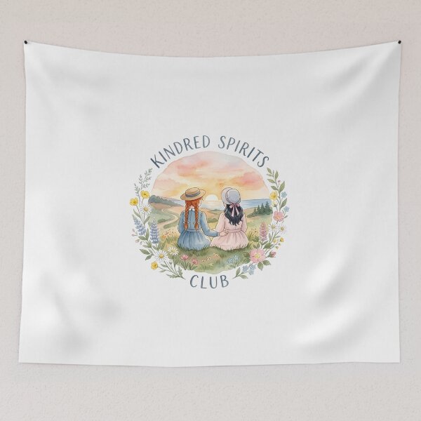 Item preview, Kindred Spirits Club Anne Diana Sunset Ocean Watercolor designed and sold by Fenay Designs.