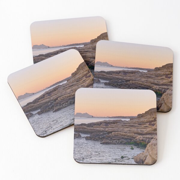 Item preview, Golden Calm Over the Strait of Gibraltar Coast designed and sold by Great Wall Art.