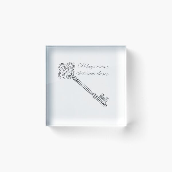 Item preview, Old keys wont open new doors quote  designed and sold by elizabeth web ✿.
