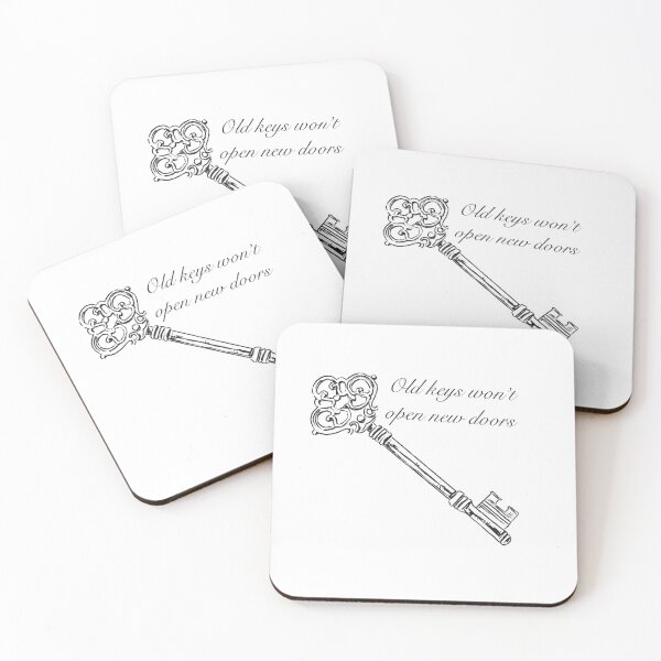 Item preview, Old keys wont open new doors quote  designed and sold by elizabeth web ✿.