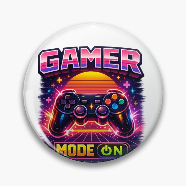 Item preview, Gamer Mode On Retro Arcade Gaming Design | Neon Synthwave Gamer Controller Pixel Art designed and sold by ArtWaveStudio8.