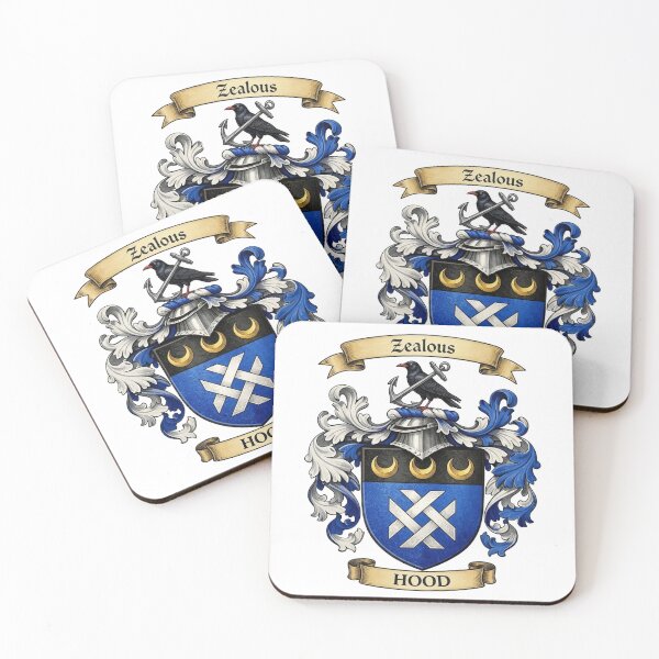 Item preview, The Hood Family Coat of Arms designed and sold by BagTown Clans.