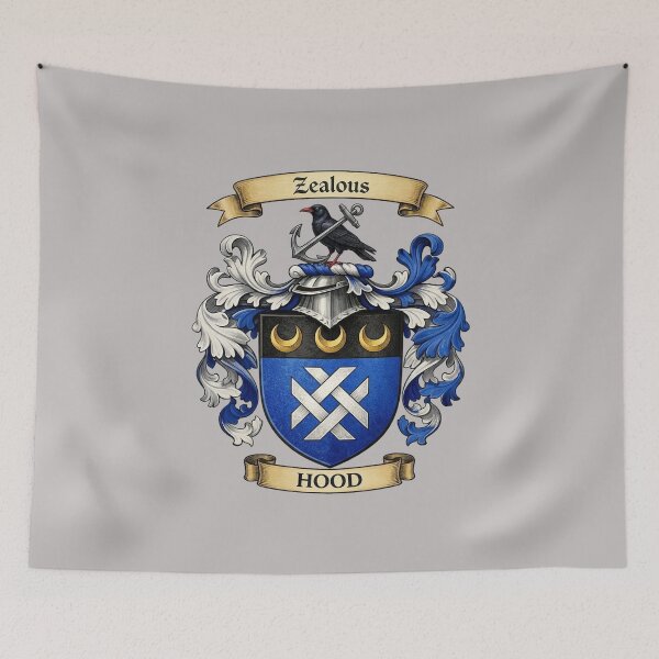 Item preview, The Hood Family Coat of Arms designed and sold by BagTown Clans.