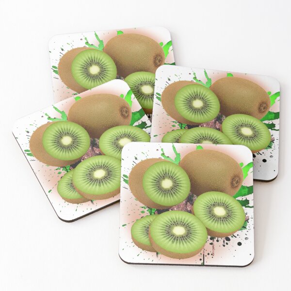 Item preview, Fresh Kiwi Fruit Art – Vibrant Green Kiwi Slice Illustration designed and sold by ChenEngEng.