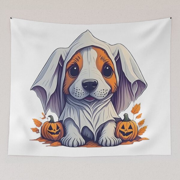 Item preview, Spooky Cute Beagle Ghost Puppy designed and sold by KrisGraphic45.