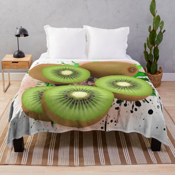 Item preview, Fresh Kiwi Fruit Art – Vibrant Green Kiwi Slice Illustration designed and sold by ChenEngEng.