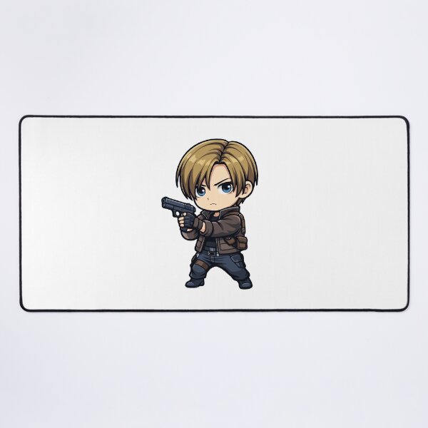 Item preview, Chibi Leon Kennedy Hero – Cute Survival Horror Gaming Character designed and sold by Custom Crest.