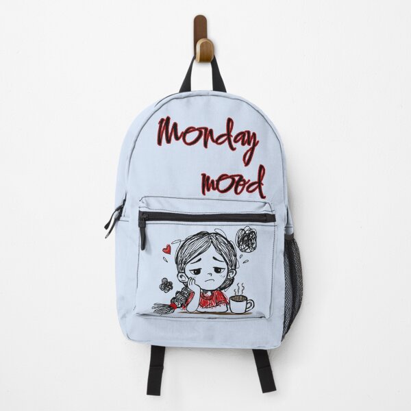 Item preview, Surviving Monday Mood – Funny Relatable Cartoon Sticker designed and sold by Moodypops.