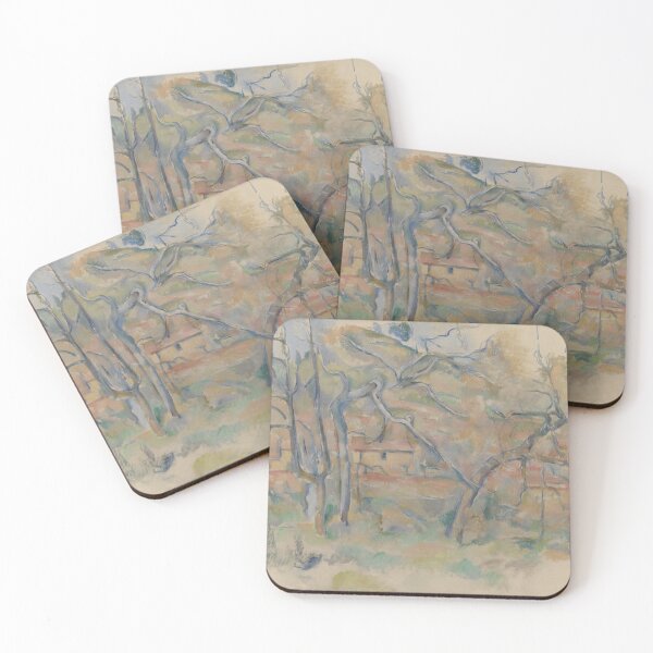 Item preview, The Tree By the Bend by Paul Cézanne: Post Impressionist Landscape Print designed and sold by artofuniverse.