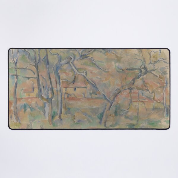 Item preview, The Tree By the Bend by Paul Cézanne: Post Impressionist Landscape Print designed and sold by artofuniverse.