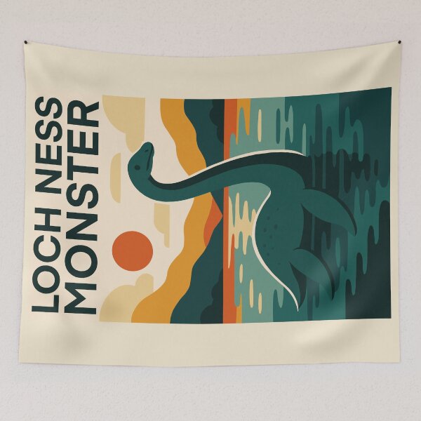 Item preview, Mid-century Modern Bauhaus Loch Ness Monster designed and sold by Ghost on Toast.