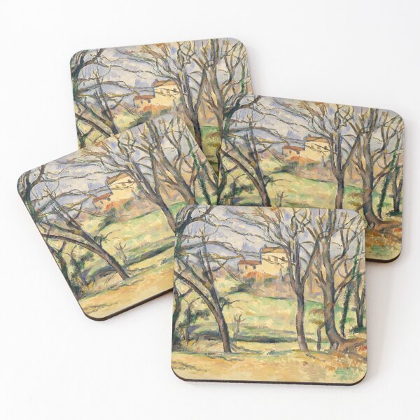 Item preview, The Tree By the Bend by Paul Cézanne: Post Impressionist Landscape Print designed and sold by artofuniverse.