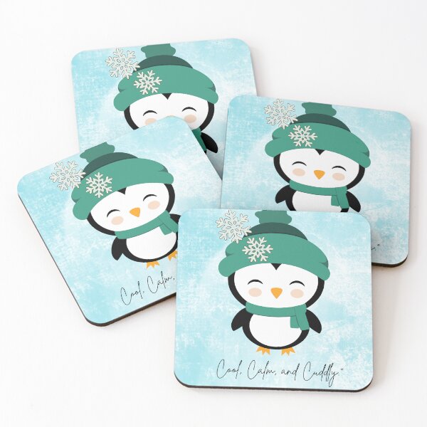 Item preview, Cozy Penguin in Scarf – Cute Winter Penguin Aesthetic designed and sold by Deezyned.