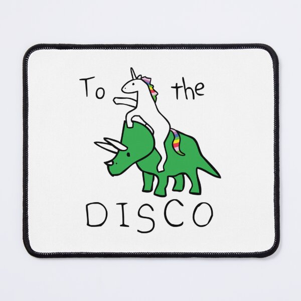 Item preview, To The Disco (Unicorn Riding Triceratops) designed and sold by jadefujiwara.