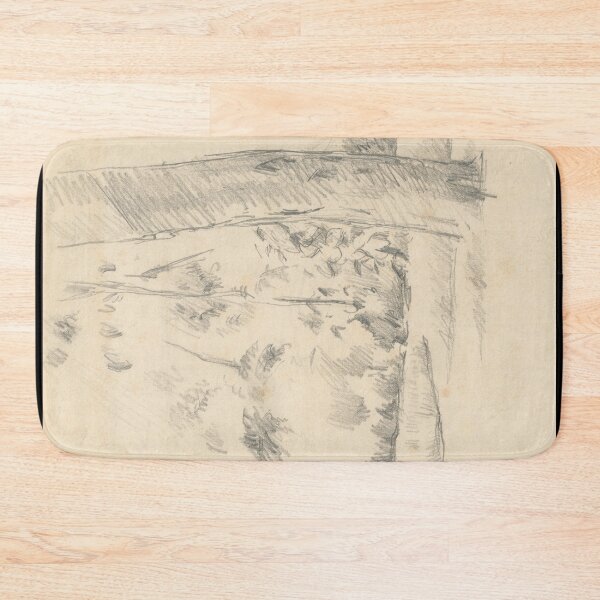 Item preview, The Tree By the Bend by Paul Cézanne: Post Impressionist Landscape Print designed and sold by artofuniverse.