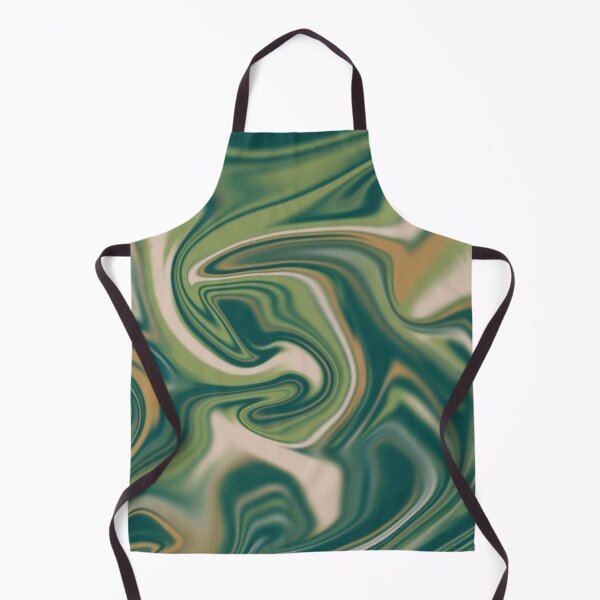 Item preview, Antique Jade & Bronze Marble Swirls - Abstract Sage Green Fluid Art designed and sold by VitalusDesignArtV.