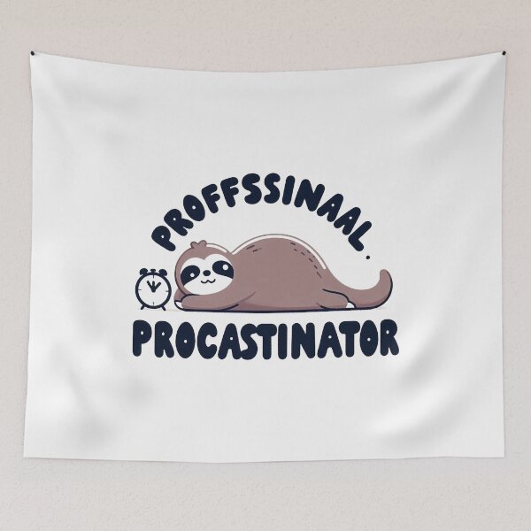 Item preview, professional procrastinator  designed and sold by Meemaart.