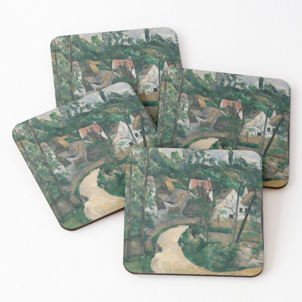 Item preview, Turn in the Road by Paul Cézanne: Serene Post Impressionist Village Landscape designed and sold by artofuniverse.