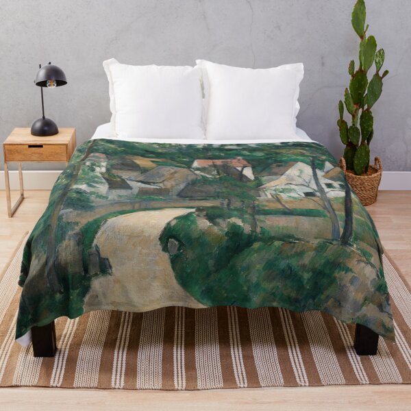 Item preview, Turn in the Road by Paul Cézanne: Serene Post Impressionist Village Landscape designed and sold by artofuniverse.